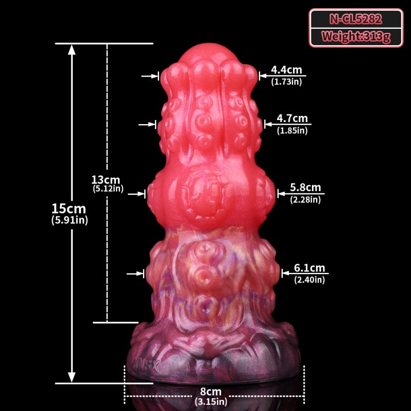 Fantasy Tentacle Dildo Butt Plug – Spiral Silicone Anal Masturbation Sex Toys for Women