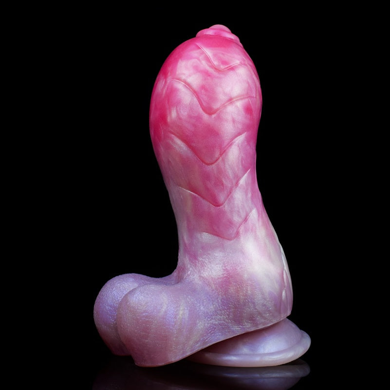 Spiral Fantasy Silicone Dragon Dildo with Suction Cup – G-Spot Stimulation Innovation Tool for Women