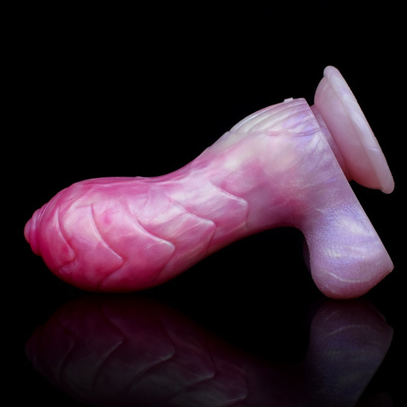 Spiral Fantasy Silicone Dragon Dildo with Suction Cup – G-Spot Stimulation Innovation Tool for Women