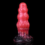 Black-to-Red Dragon Butt Plug – 5-Stage Diameter | Platinum Silicone | Fantasy Anal Stretch