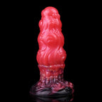 Black-to-Red Dragon Butt Plug – 5-Stage Diameter | Platinum Silicone | Fantasy Anal Stretch