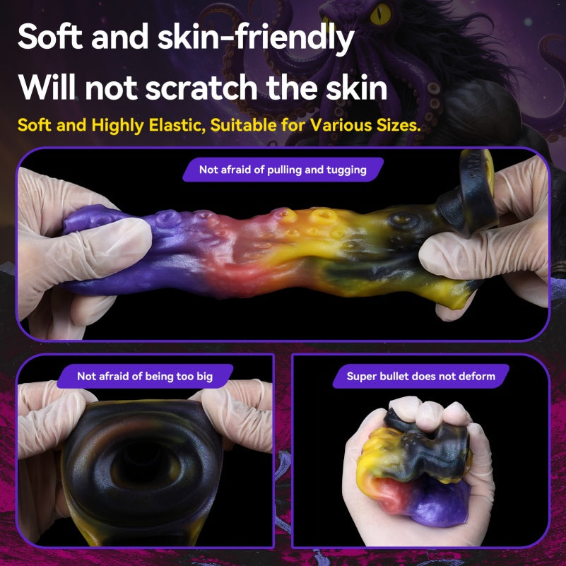 Octopus Fantasy Penis Sleeve – Alien Spiral 5-Inch Penis Extender for Deep-Stretch Pleasure