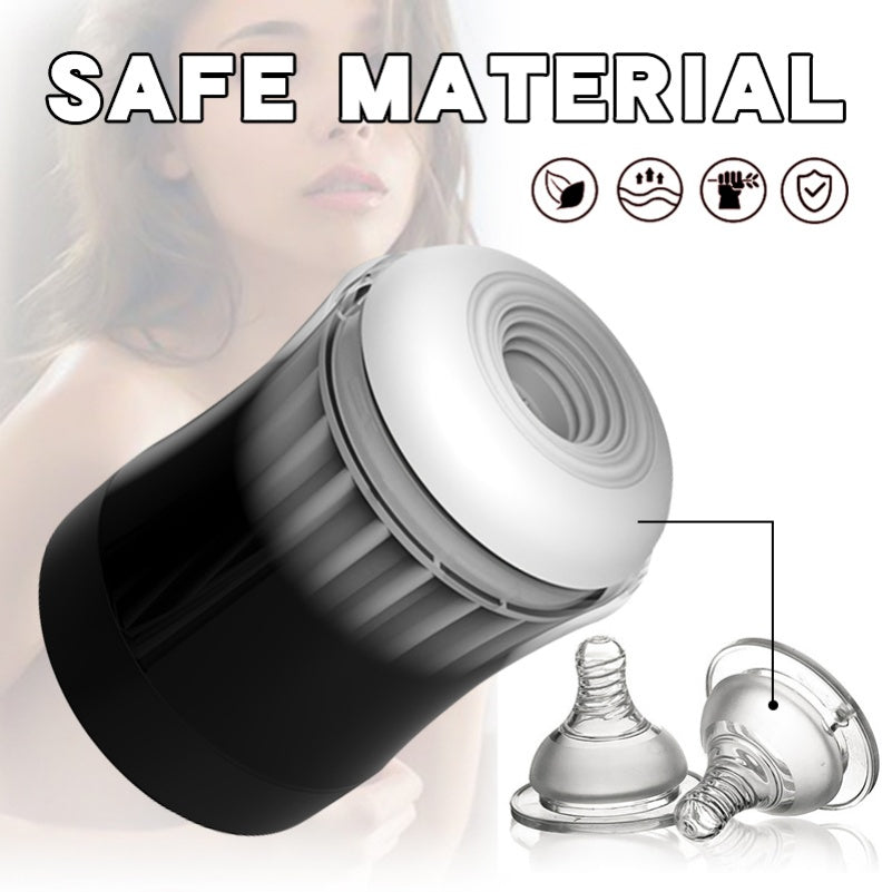 Suction and Massage Penis Masturbation Blowjob Porn Cup - Liquid Silicone Soft Male Sex Toys