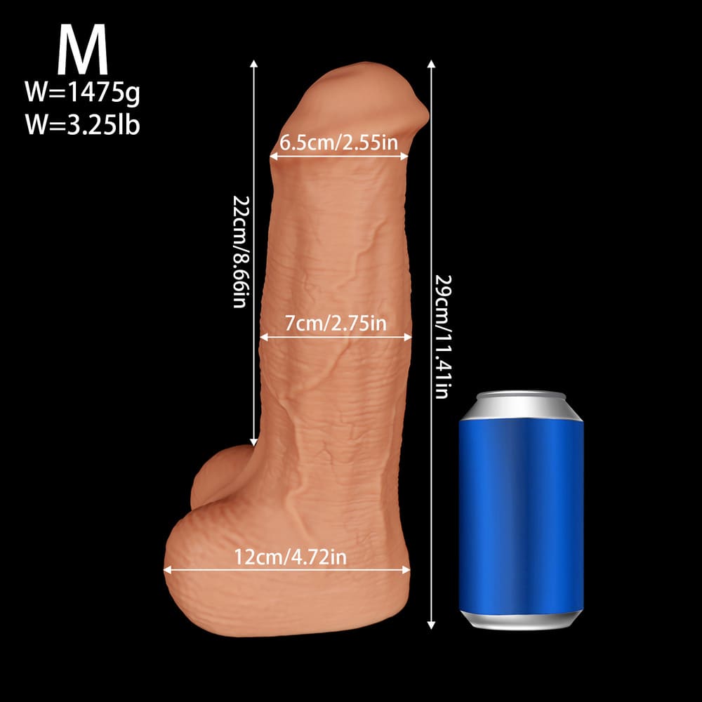 Zander-Realistic-Dildo-Huge-Silicone-Dildo