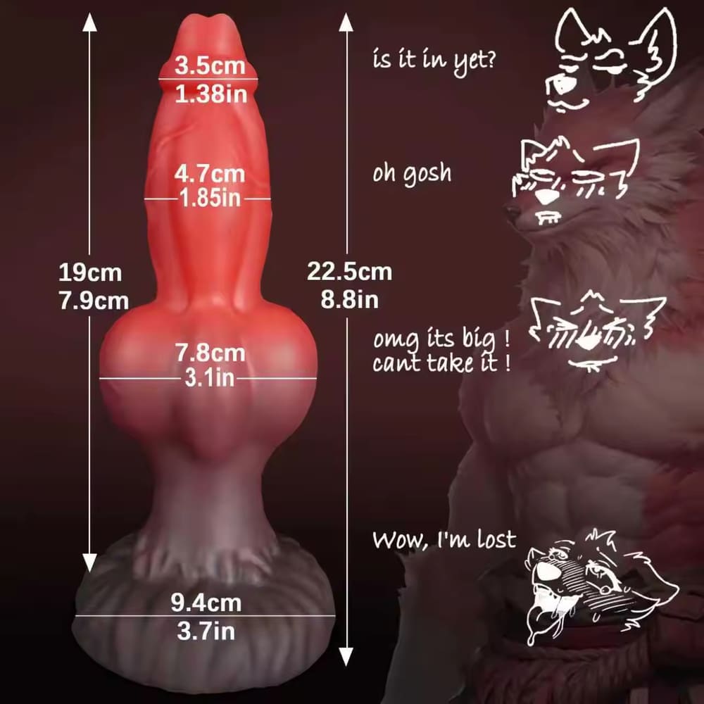 Zane-8-8-InchFantasy-Silicone-Dildo-Monster-Knot-Dildo