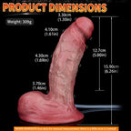 Domlust Meaty Squirting Dildo – Dual-Layer Silicone Realistic Ejaculating Toy with Creampie Fantasy