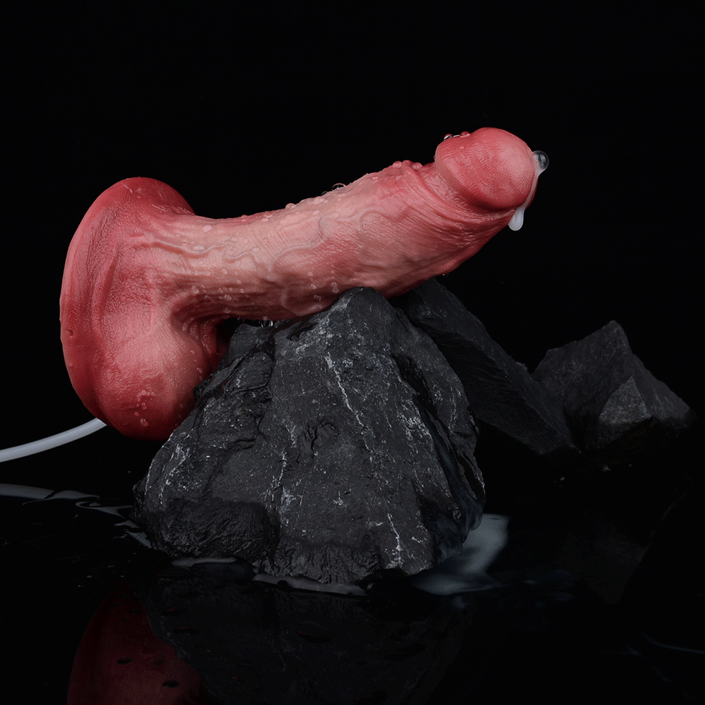 Domlust Meaty Squirting Dildo – Dual-Layer Silicone Realistic Ejaculating Toy with Creampie Fantasy