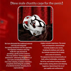 No Ball Ring Chastity Cage – Stainless Steel Lock, 9 Size Glans Fit, Discreet Wear