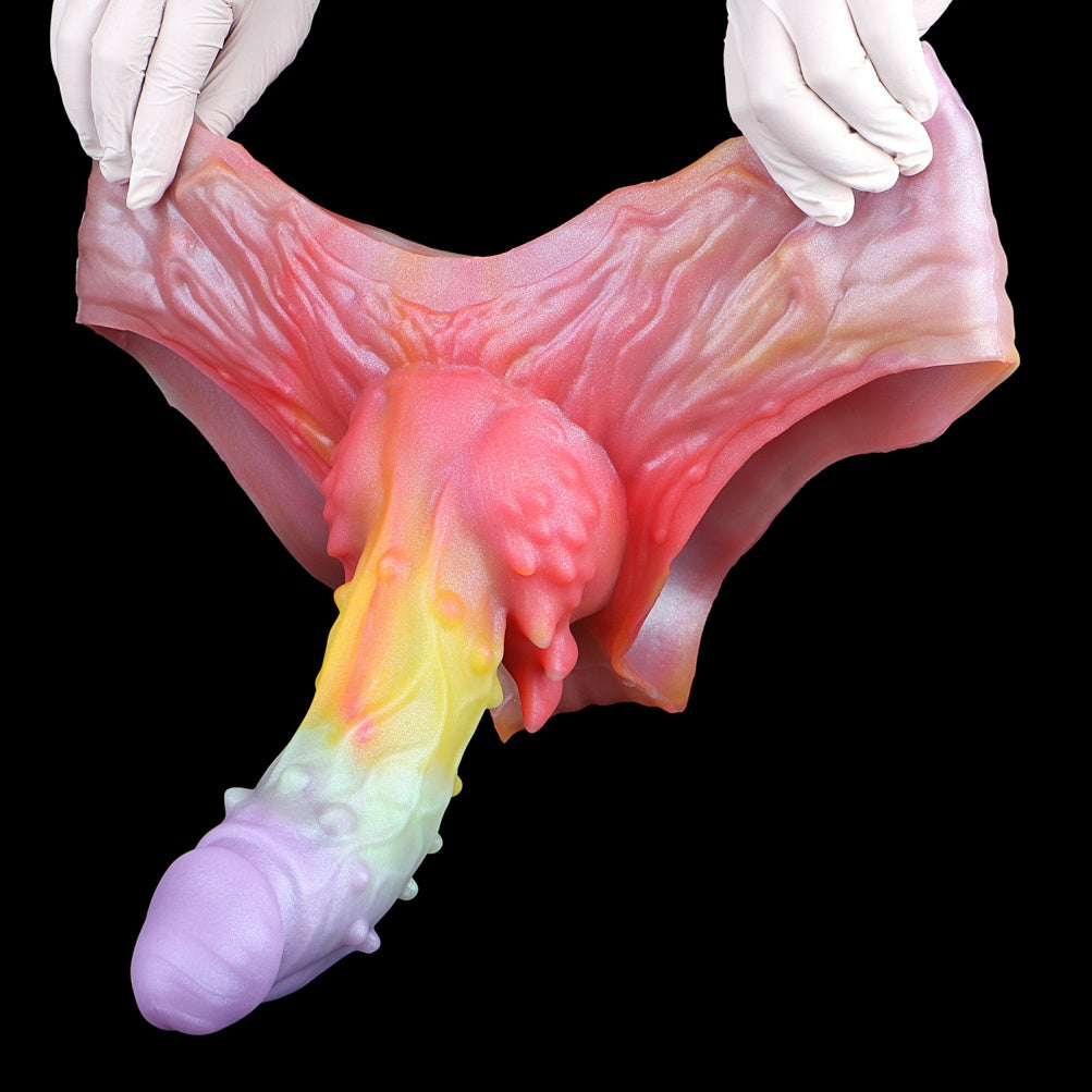 Touchpoint Fantasy Colorful Silicone Sheath Underwear – Male Penis Sleeve Extender Pants