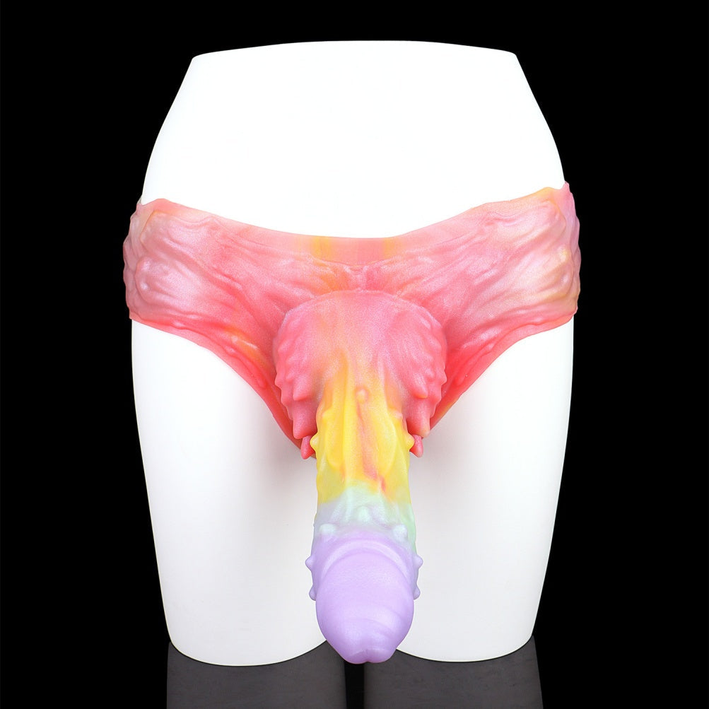 Touchpoint Fantasy Colorful Silicone Sheath Underwear – Male Penis Sleeve Extender Pants
