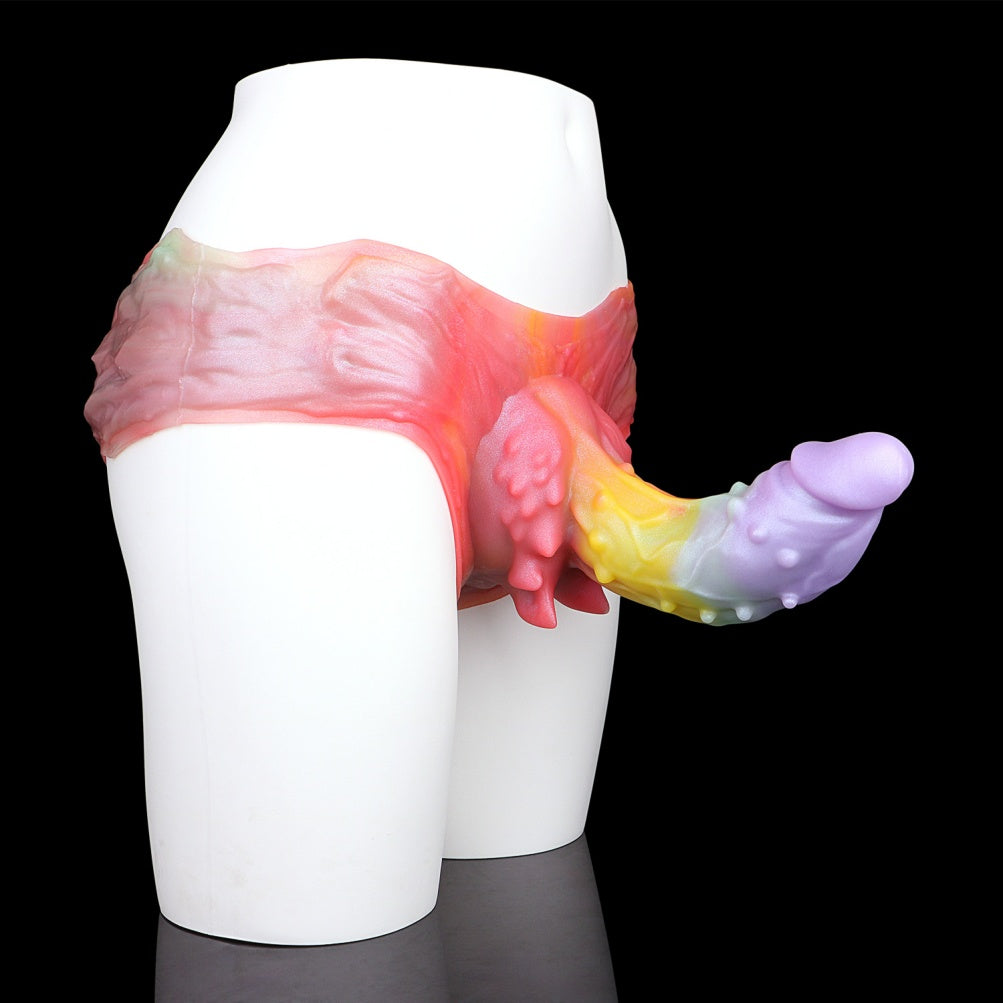 Touchpoint Fantasy Colorful Silicone Sheath Underwear – Male Penis Sleeve Extender Pants