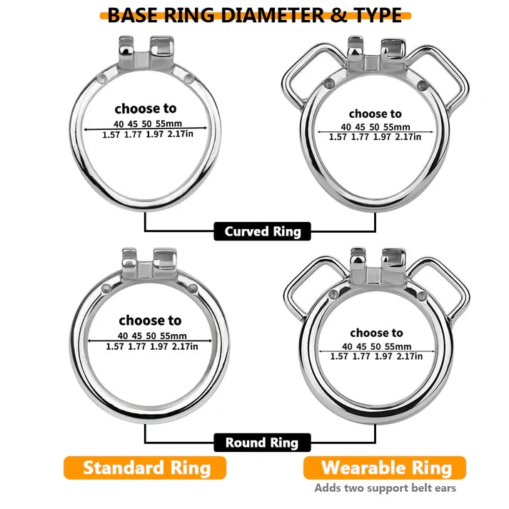 Solar Serpent Stainless Steel Chastity Cage – Coiled Snake Design