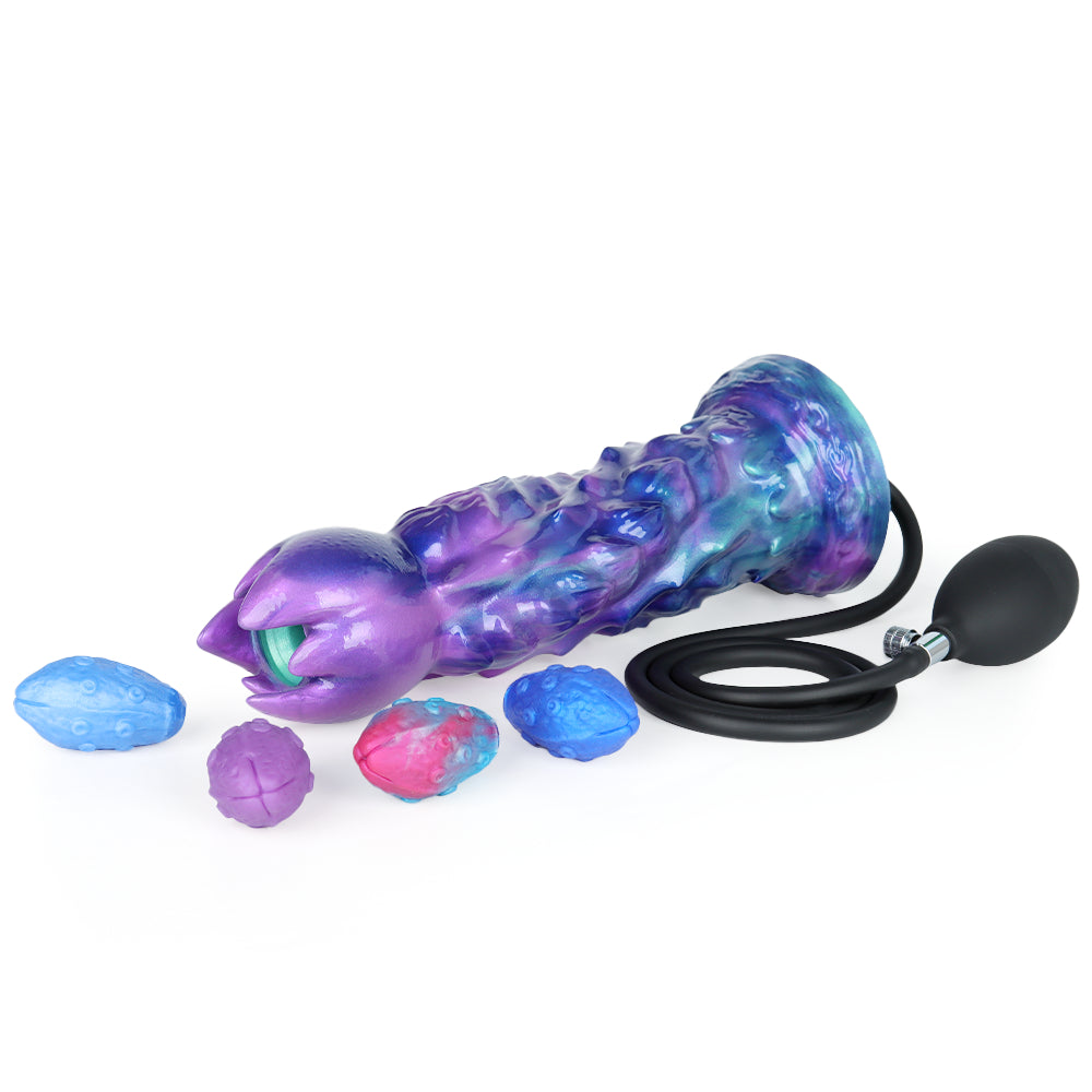 Edwiin Inflatable Ovipositor Dildo with 4 Eggs – Fantasy Egg Laying Fetish Toy