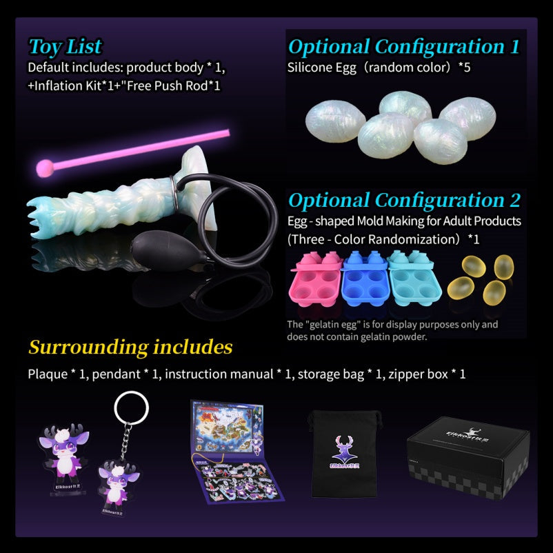 Domlust Spiral Ovipositor Dildo – Platinum Silicone Fantasy Fetish Toy for Vaginal & Anal Play