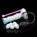 Domlust Spiral Ovipositor Dildo – Platinum Silicone Fantasy Fetish Toy for Vaginal & Anal Play