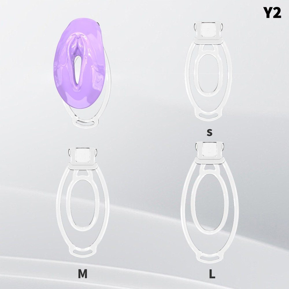 Fufu Clip Resin Sissy Chastity Cage
