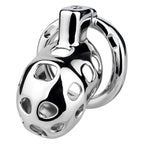 Breathable Aluminum Chastity Cage | Lightweight Mirror Polished Metal Chastity Device