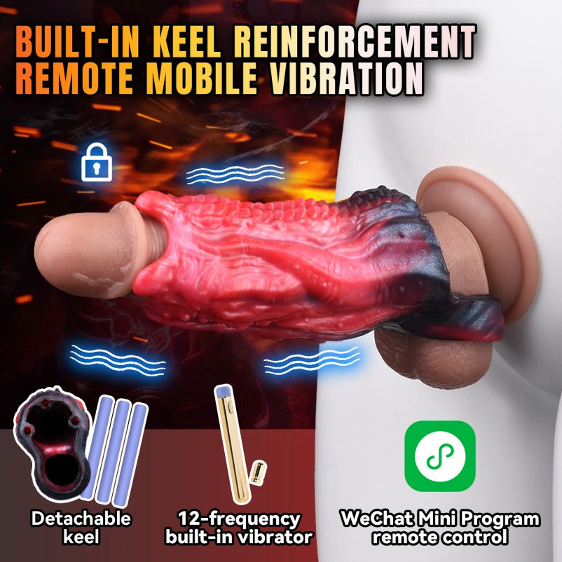 Monster Tentacle Fantasy Vibrating Penis Sleeve - ED Enhancement and Ejaculation Control for Men