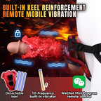 Crimson Silicone Dragon Mouth Fantasy Cock Sleeve Vibrator - Designed for 5.5in Men to Combat Softness and Enhance Ejaculation Control