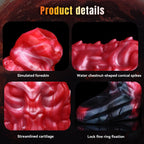 Monster Vibrating Penis Sleeve Extender - Fantasy Cock Sheath Sex Toys for Men Gay