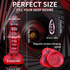 Heated Dragon Dildo with Vibration – 42°C Smart Warming Platinum Silicone Fantasy Vibrator | Domlust