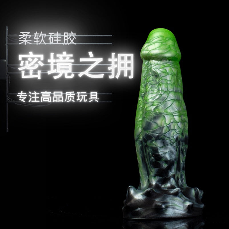 Fantasy Drake Dick Dragon Dildo | Curved Platinum Silicone G-Spot Butt Plug with Suction Cup for Beast Fetish Play – Domlust