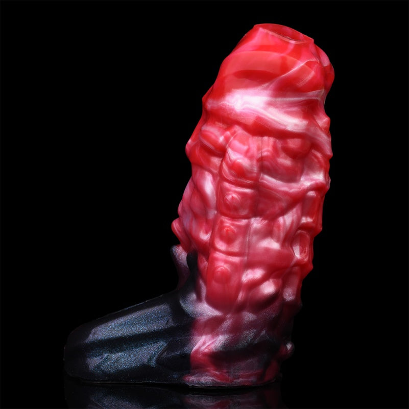 Monster Vibrating Penis Sleeve Extender - Fantasy Cock Sheath Sex Toys for Men Gay