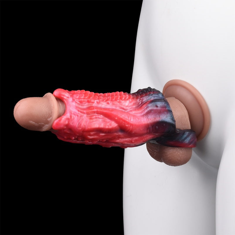 Monster Tentacle Fantasy Vibrating Penis Sleeve - ED Enhancement and Ejaculation Control for Men