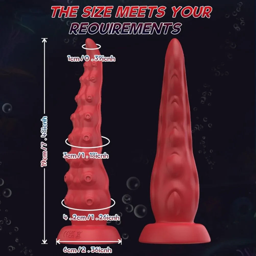 Fantasy Vibrating Tentacle Dildo – 10-Mode Octopus Vibrator for A-G-U Spot Stimulation & Hands-Free Play
