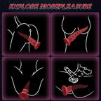 Fantasy Vibrating Tentacle Dildo – 10-Mode Octopus Vibrator for A-G-U Spot Stimulation & Hands-Free Play