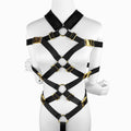Adjustable BDSM Bondage Harness with Metal Buckles - Tarisss Sex Toy Store
