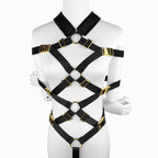 Adjustable BDSM Bondage Harness with Metal Buckles - Tarisss Sex Toy Store