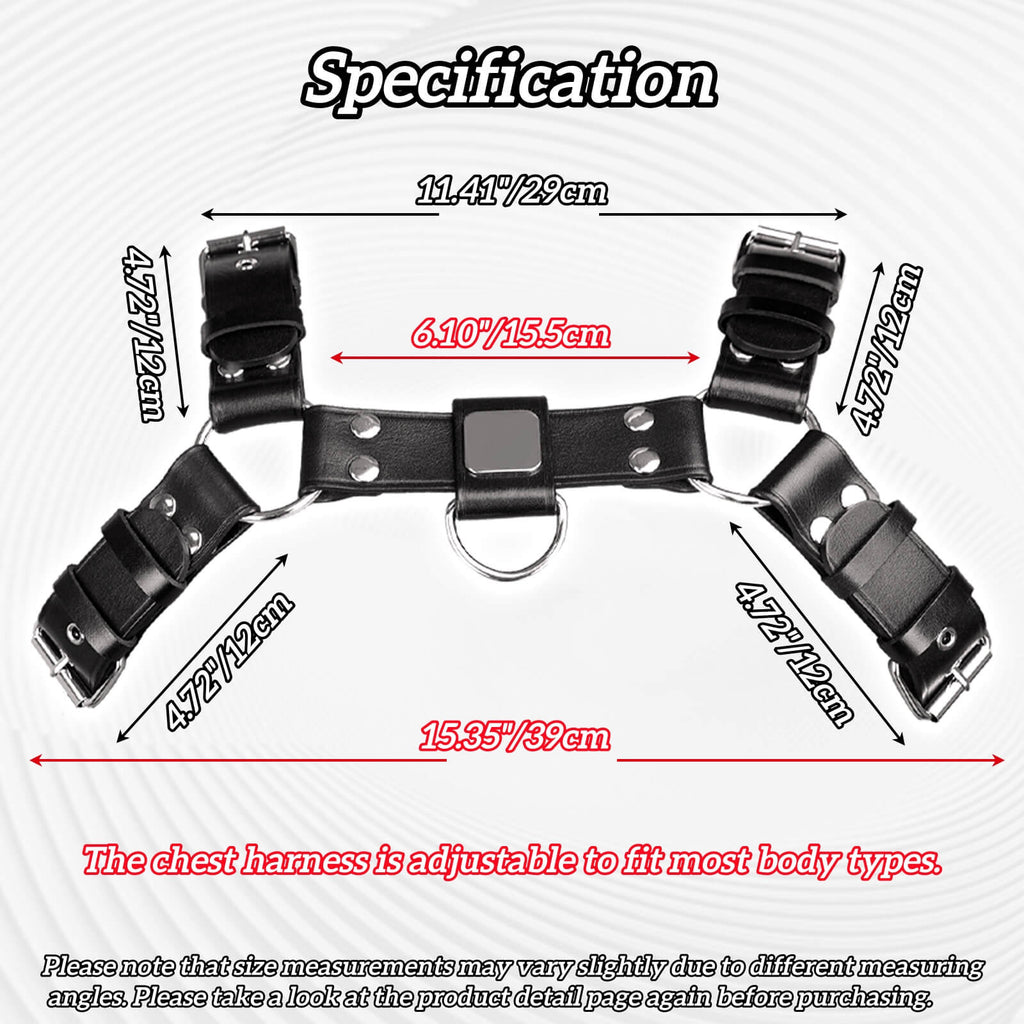 Adjustable Chest Harness - Tarisss Sex Toy Store