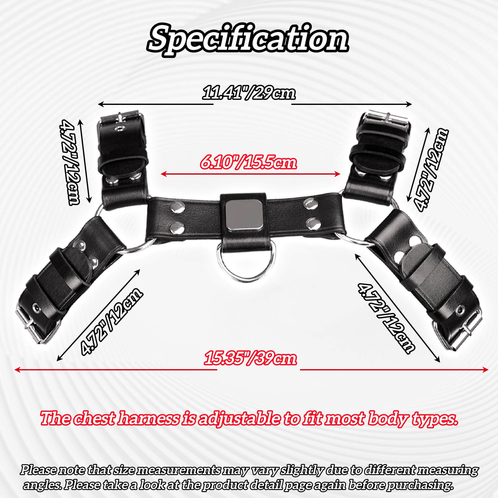 Adjustable Chest Harness - Tarisss Sex Toy Store