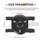 Adjustable Faux Leather Strap - On Harness with O - Ring Mount - Tarisss Sex Toy Store