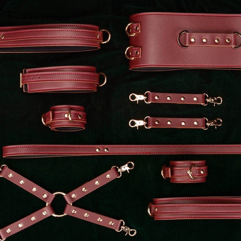 Adjustable Leather Harness Strap Set with Metal Buckles & Connectors - Tarisss Sex Toy Store