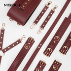 Adjustable Leather Harness Strap Set with Metal Buckles & Connectors - Tarisss Sex Toy Store