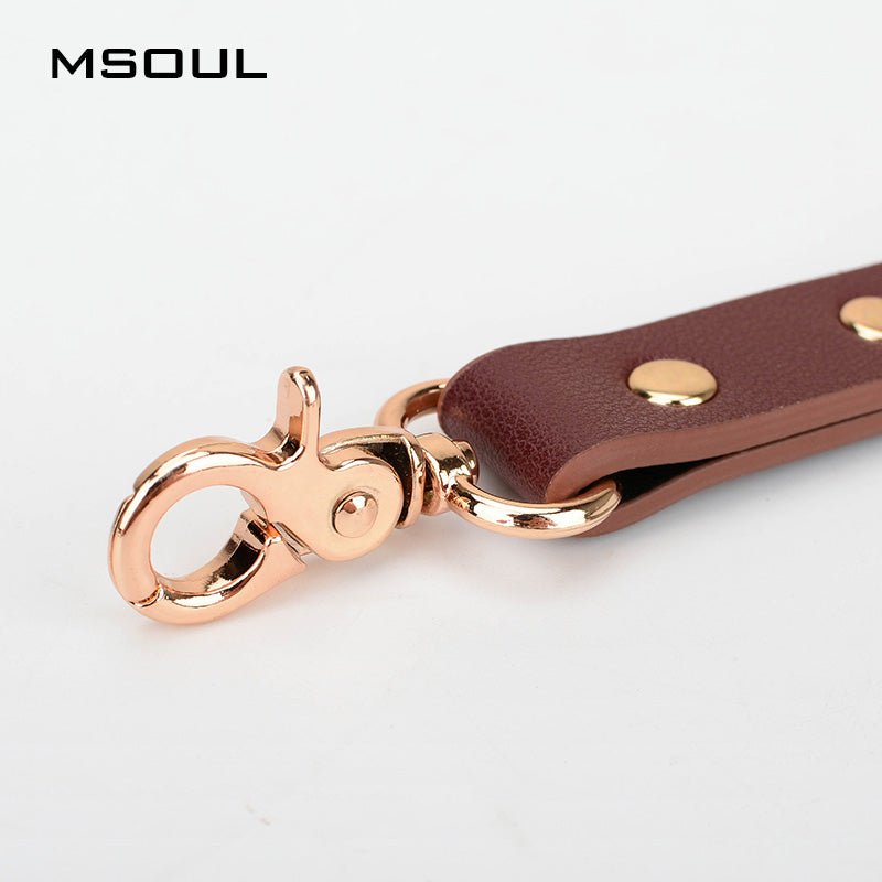 Adjustable Leather Harness Strap Set with Metal Buckles & Connectors - Tarisss Sex Toy Store