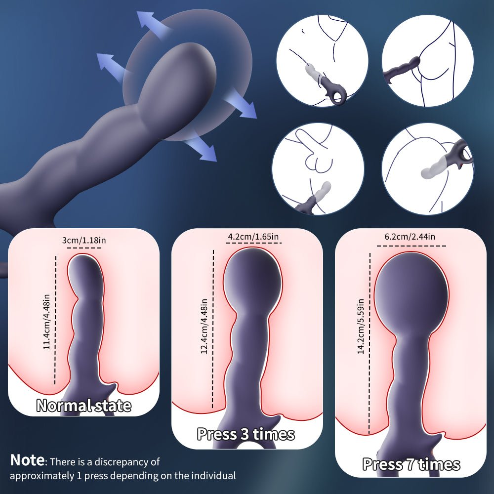 AeroPulse App - Controlled Inflatable Prostate Massager - Tarisss Sex Toy Store