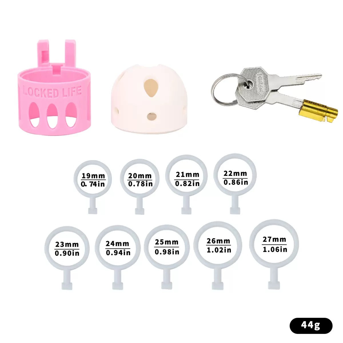 Ringless Male Chastity Cage – Coronal Sulcus Lock Design | Clasp-Free Chastity Cage