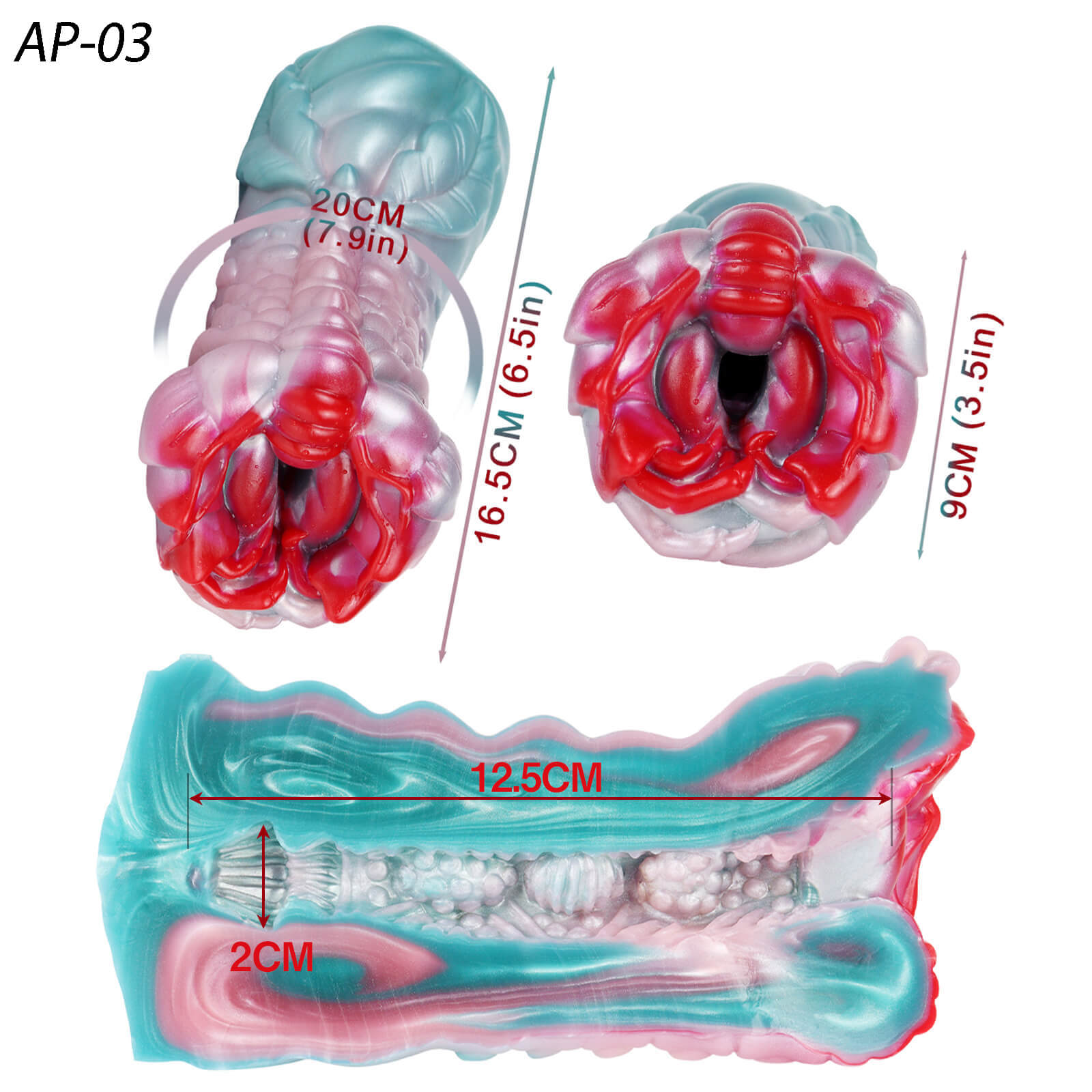 Alien Plants Silicone Fantasy Male Manual Masturbator - Tarisss Sex Toy Store