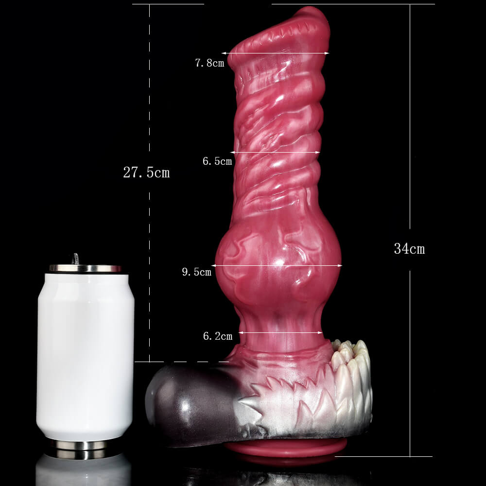 Alpha 13 Inch Silicone Wolf Dildo with Cock Knot - Tarisss Sex Toy Store