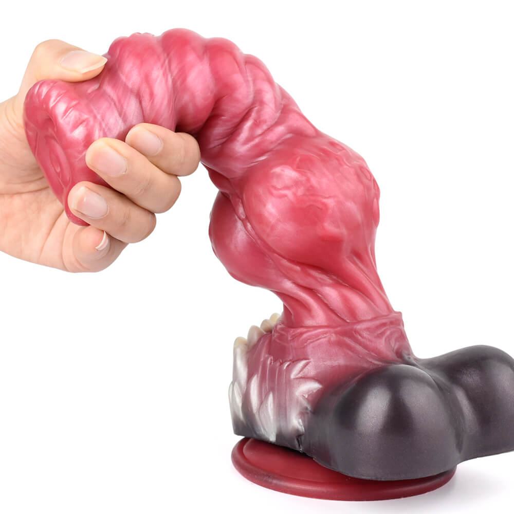 Alpha 13 Inch Silicone Wolf Dildo with Cock Knot - Tarisss Sex Toy Store