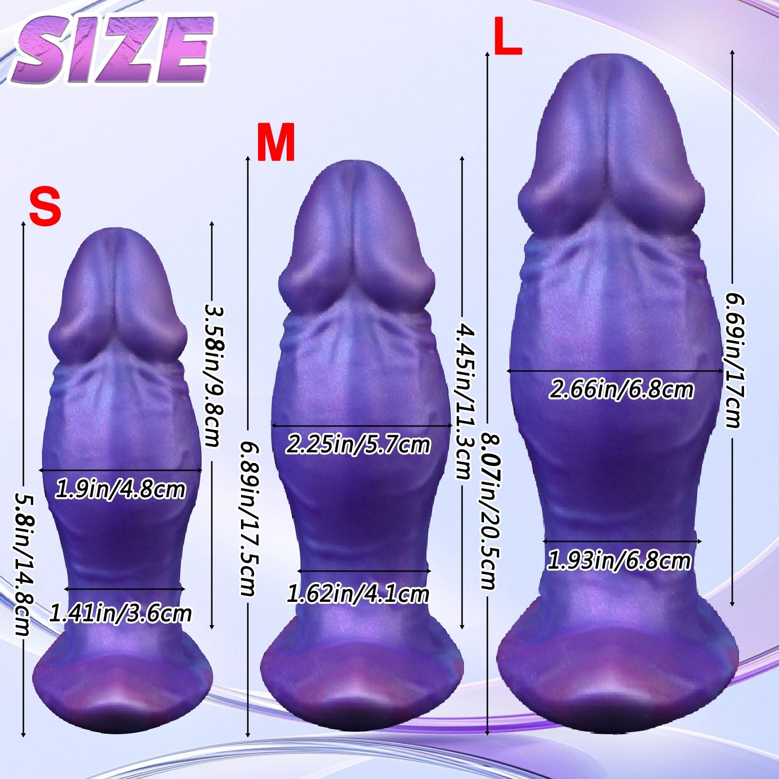 Anal Butt Plug Silicone Sex Toys with Anchor Base - Tarisss Sex Toy Store