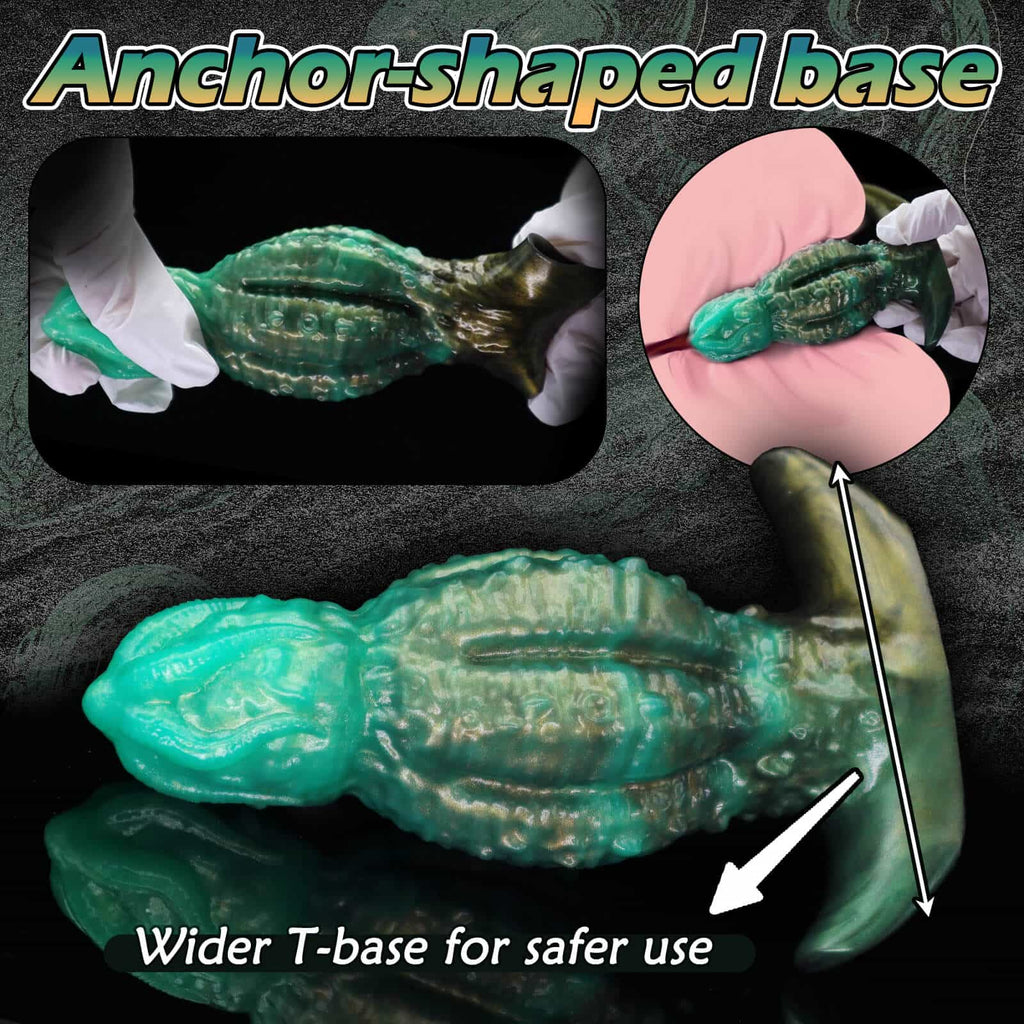 Ancient Guardian 8 inch Silicone Thick Butt Plug with Anchor Base - Tarisss Sex Toy Store