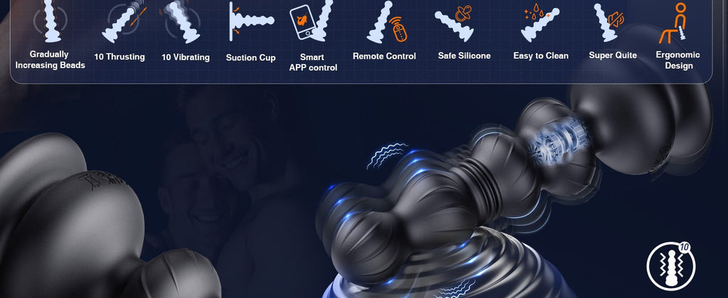 App - Controlled Telescopic Thrusting Anal Plug (3rd Generation) - Tarisss Sex Toy Store