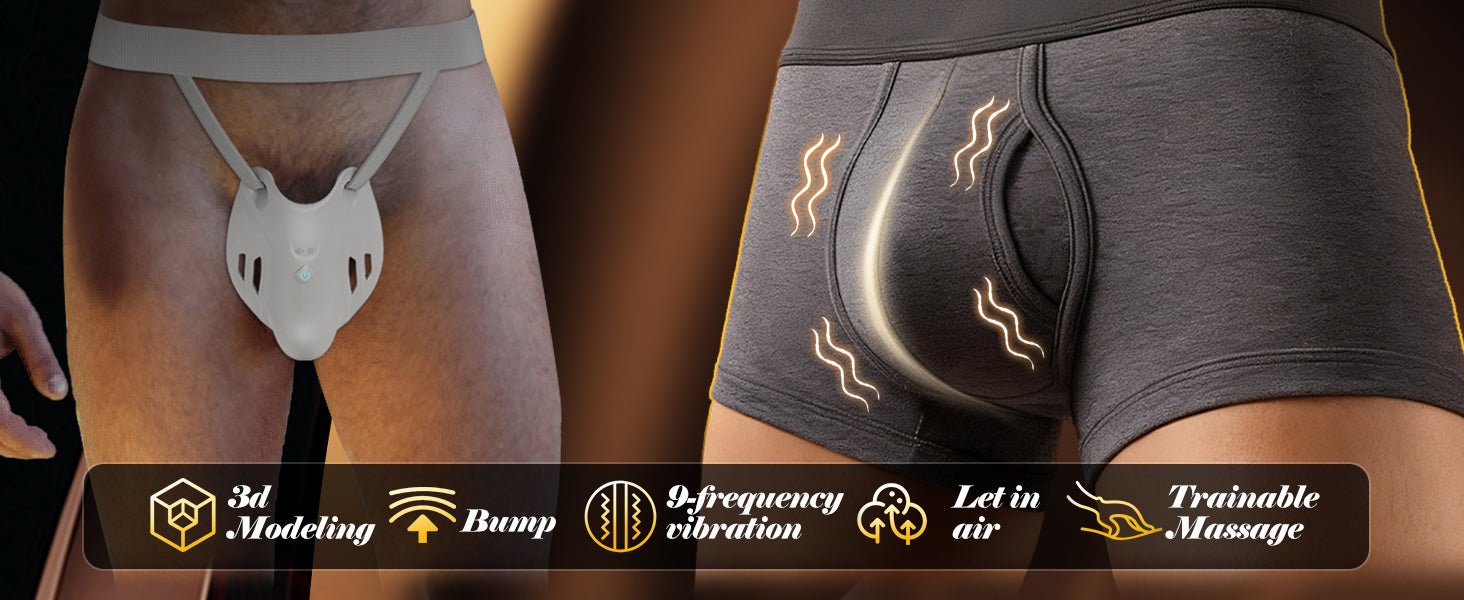 App - Controlled Wearable Male Enhancer & Vibrating Chastity Cage for Discreet Outdoor Play - Tarisss Sex Toy Store