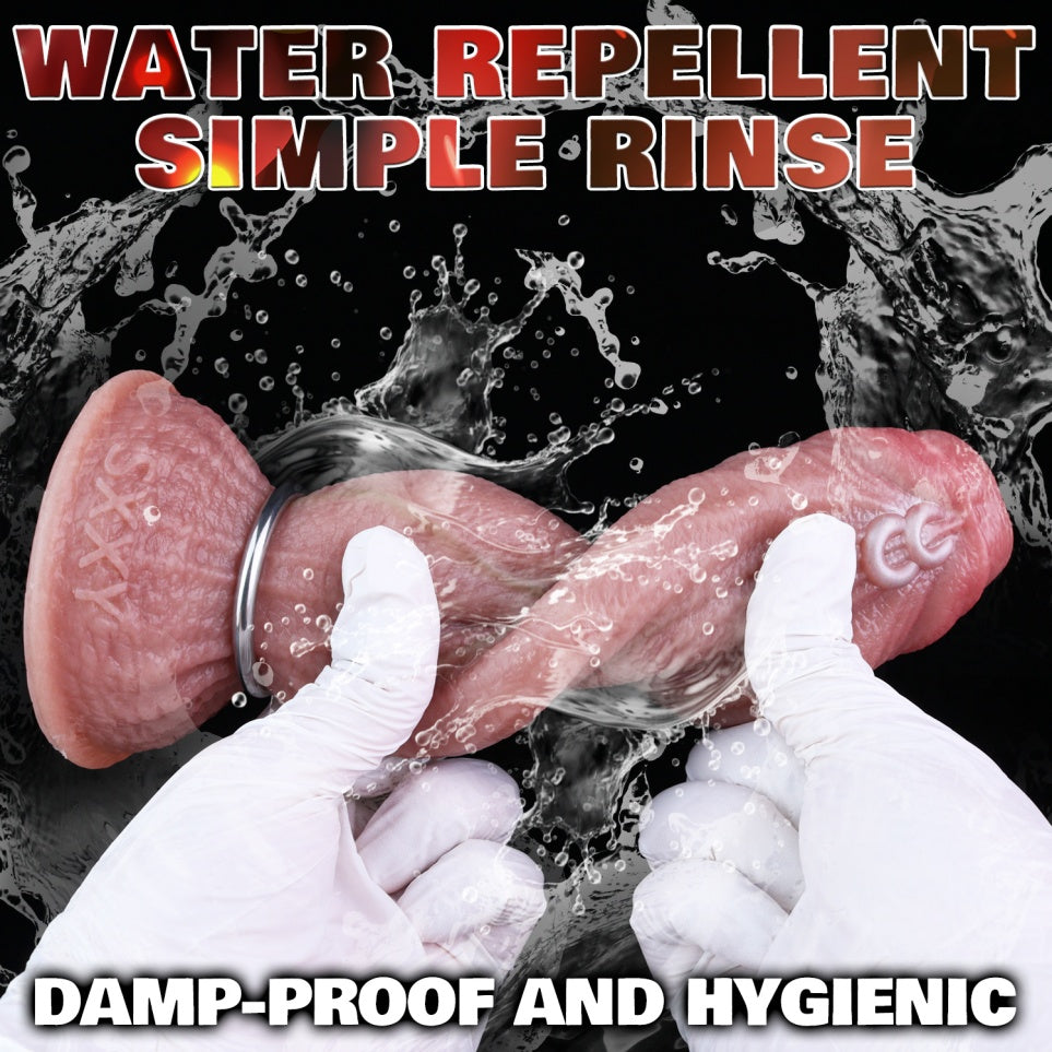 Ovipositor Dildo — Realistic Flesh-Tone Fantasy Silicone Dildo with Egg-Laying Function
