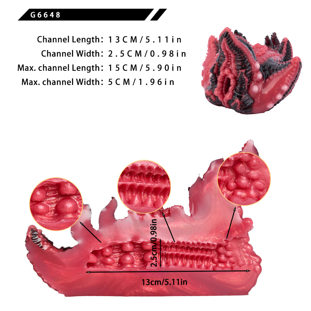Tentacle Starfish Silicone Pocket Pussy — Deep-Sea Monster Fantasy Masturbator for Men