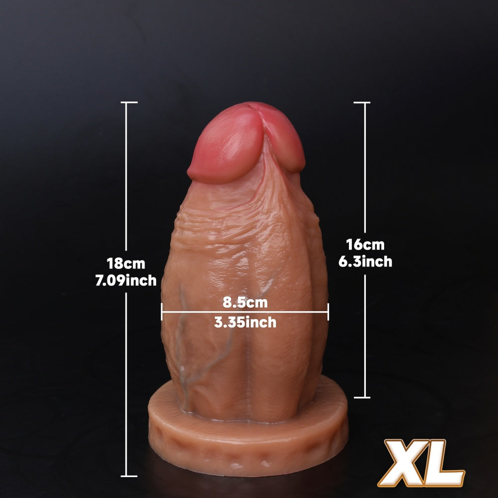 Giant Thick Dildo Realistic – Mushroom Head Silicone Monster Cock | Domlust